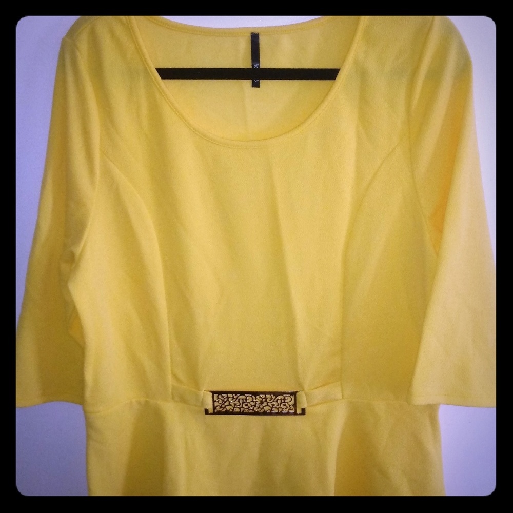 Plus size peplum top